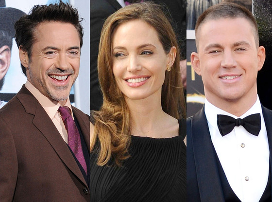 Angelina Jolie, Robert Downey Jr., Channing Tatum, Highest Paid Actors Angelina Jolie, Robert Downey Jr., Channing Tatum, Highest Paid Actors
